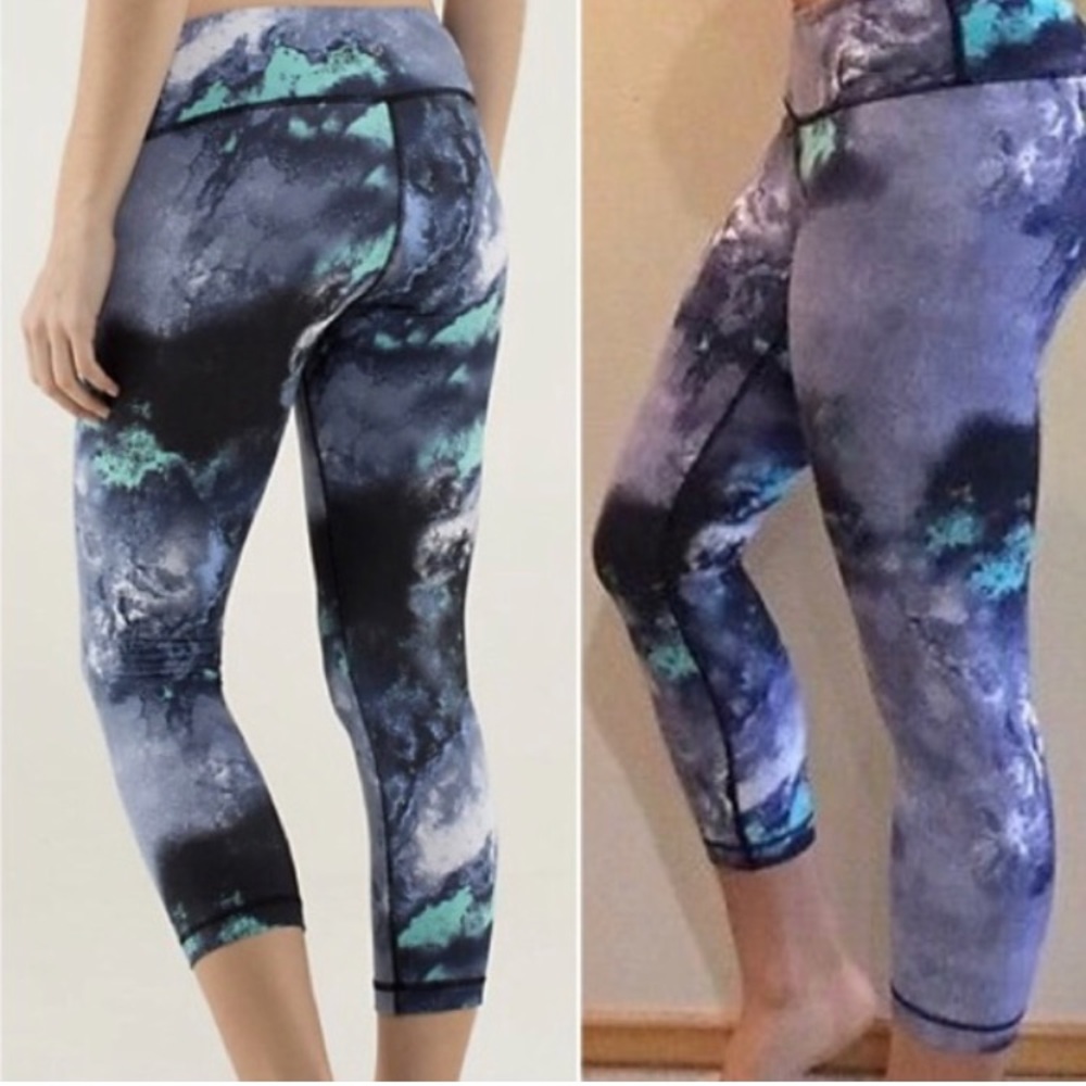 Lululemon Bali Breeze Wunder Under Galaxy Leggings